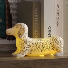 Ceramic LED Dog-Shaped Light