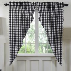 Buffalo Check Prairie Curtain Set of 2