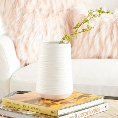 Wide Mouth Simple Ceramic Vase