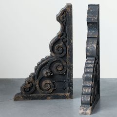 Dark Distressed Corbel Set of 2