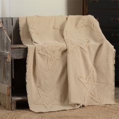 Burlap Star Throw Blanket