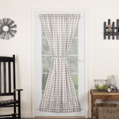 Buffalo Check Smoky Door Panel Curtain