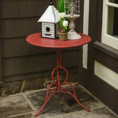 Rustic Metal Bistro Table