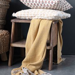 Reclaimed Wood Step Stool Shelf