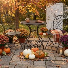 Elegant Gardens 3 Piece Outdoor Bistro Set