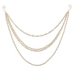 Elegant Pearl And Chain Garland