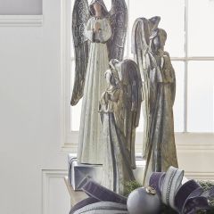 Elegant Praying Angel Statue Set of 2