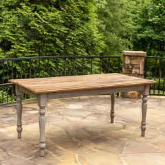 Elm Top Farmhouse Table