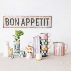 Embossed Bon Appetit Metal Wall Sign