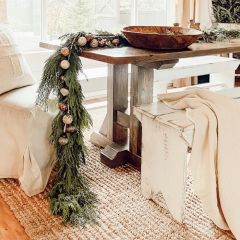 Embossed Glass Ornament Garland