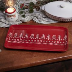 Embossed Nordic Tree Serving Platter
