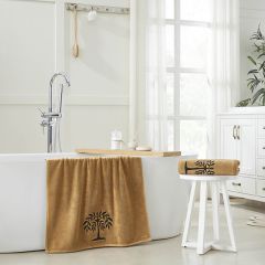 Embroidered Willow Tree Bath Towel Set of 2