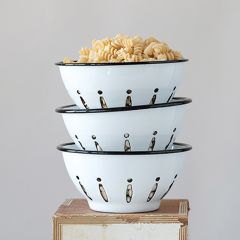 Enameled Berry Bowl