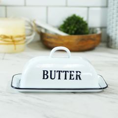 Enamelware 2 Piece Butter Dish