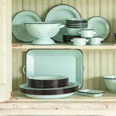 Enamelware Rectangular Serving Tray
