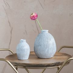 Engraved Lines Terracotta Vase