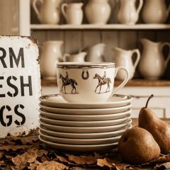 Equestrian Estate Stoneware Mug Set