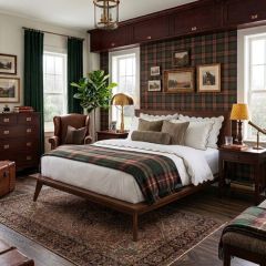 Equestrian Estate Walnut Bed