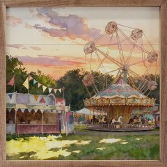 Evening At The Fair Framed Wall Art