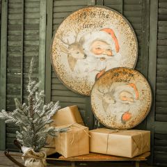 Joy To The World Round Wall Sign 16 Inch