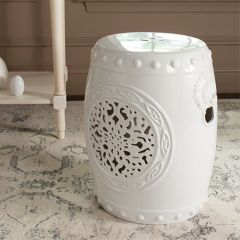 Classic Ceramic Drum Garden Stool
