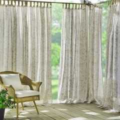 Tab Top Floral Sheer Curtain Panel