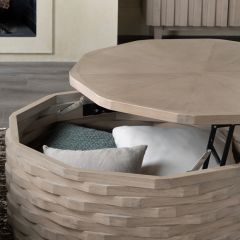 Lift Top Modern Round Coffee Table