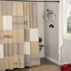 Farmhouse Patchwork Shower Curtain