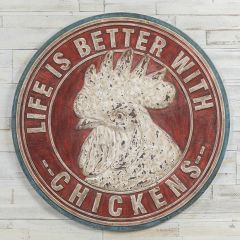 Round Chickens Wall Decor