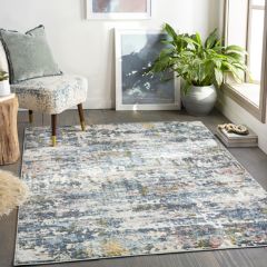 Faded Tones Modern Area Rug