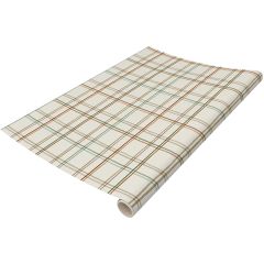 Fall Plaid Paper Table Runner