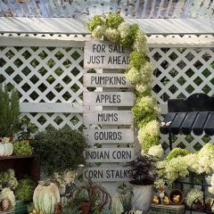 Farmers Market Stacked Fall Sign