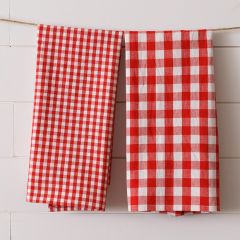 Farmhouse Check Tea Towels Set of 2