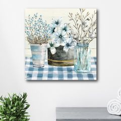 Farmhouse Floral Canvas Wall Art