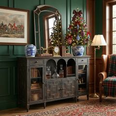 Farmhouse Manor Metal Buffet Table