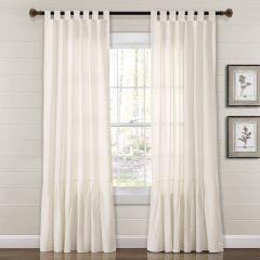 Farmhouse Tab Top Off White Window Panel
