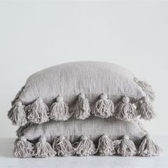 Farmhouse Tassel Edge Pillow