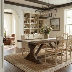 Farmhouse Trestle Dining Table