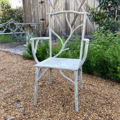 Faux Bois Accent Armchair