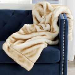 Faux Fur Plush Throw Blanket