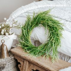 Faux Grassy Wreath