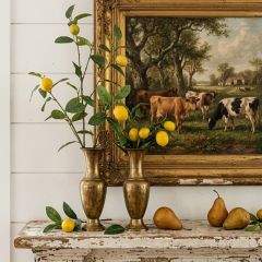 Faux Lemon Branch Set of 6