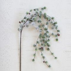 Faux Pine Christmas Stem Set of 6