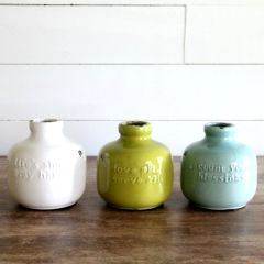 Colorful Inspired Ceramic Jugs Set of 3