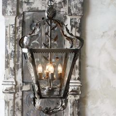 4 Bulb Leaf Detailed Iron Pendant Light