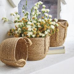 Natural Grass Baskets Set of 3