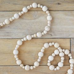 Festive Wooden Bead Garland