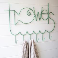Fish Shaped 6 Hook Towel Rack