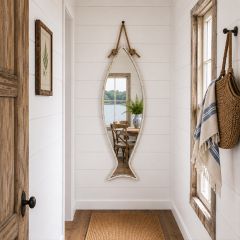 Fish Shaped Hanging Wall Mirror