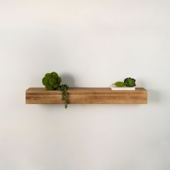 Floating Wood Wall Shelf, 36 Inch